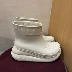 CROCS White Winter Rain Boots